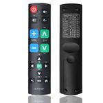 Universal Big Button Remote Control for Visually Impaired and Seniors, Simple and Convenient Large Button TV Remote Compatible with LG, Samsung, Panasonic, Sharp, JVC, Sony, Philips, Toshiba TVs(Black