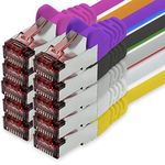 freiwerk 1m 10 colors Ethernet LAN cable Cat6 networkcable SFTP PIMF patch cable 1000 Mbit s