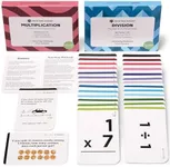 Think Tank Scholar Multiplication and Division Flash Cards (300 Facts), Award Winning, Math Facts 1-12 Flashcards Set - Kids Ages 8+ 3rd, 4th, 5th, 6th Grade - 6 Teaching Methods, 5 Games for Learning