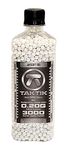 Taktik 0.20g Airsoft White BBS Bio - Precision Grade Highly Polished Biodegradable Airsoft bb - 3000 Rounds Bottle Airsoft with Match Grade White BBS 6mm