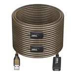 GGMTY 100 FT USB Extension Cable, USB 2.0 Type A Male to A Female Active Repeater Extension Cable 100ft, High Speed 480 Mbps