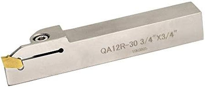 OSCARBIDE 3/4"Indexable Lathe Grooving Parting Holder QA12R-30 Heavy Duty Right -Hand Nickel PlatedCut Off Tool with Carbide Insert, 1pcs