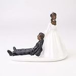 Joyful African American Wedding Cak