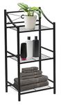 Sorbus Metal Bathroom Storage Shelf, 3-Tier Freestanding Toilet Storage Shelves Â— Display Bath Essentials, Planters, Books (3-Tier)