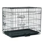 Pet Dog Puppy Cat Metal Foldable Carry Transport Training Cage Crate (107L x 71W x 77H CM)