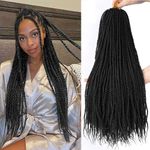 18 inch 8 Packs senegalese crochet braids 30strands/pack Synthetic Crochet Braiding Hair black senegalese twist hair