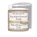 Durance Vanilla Perfumed Handmade Candle 180g – Luxury Scented Candle with Glass Jar – 40hrs Long Burning Candle - Home Fragrance Aromatherapy Candle