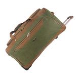 Rocklands London Lightweight Luggage Wheeled Holdall Trolley Suitcase Duffle Bag Travel Bag AR409 (Large - 32" (H82xW42xD40 cm), Green)