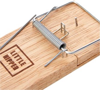Pest-Stop Little Nipper Wooden Mouse Traps, Reusable Snap, 2-Pack