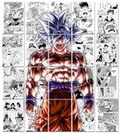 Moment Prints Goku Manga Collage Poster Set - Set of 20, 210 mm x 297 mm, W/Self-Adhesive, Premium-Quality Posters, 300 GSM Paper, Posters For Anime Fans (Goku Manga 1)