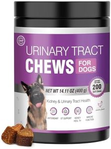 Dog Uti Treatment Cranberry Supplement for Dogs 200 Chews Urinary Tract Medicine Bladder Control Pills Kidney Support Cranberrys Extract Bites Uti Infection Treats Incontinence Remedy for Dogs Chicken
