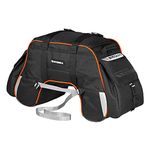 ViaTerra Claw Motorcycle Tailbag (Orange) - Ultimate Weatherproof Motorcycle Storage Bag, Perfect for Bike Rider Accessories and Luggage with Rain Cover