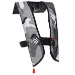 Eyson Inflatable Life Jacket Inflatable Life Vest for Adult Classic Manual (709 White Camouflage)