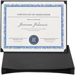 Best Paper Greetings 24-Pack Single Sided Award Certificate Holders - Bulk Certificate Holders for Graduation, Diploma, Employee Appreciation Certification (fits 8.5x11, Black) - Paper Award Holder