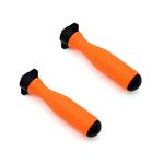 TorSor 2 Pack Round File Handle with Ajustable Tightening Nut Plastic Nylon Handles Diameter 4mm-5mm 0.2 inch Hole Saw Chain Reusable Quickly Installed Repair Replacement Tool