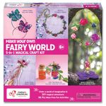 Chalk and Chuckles Paper Art and Craft Kit,Make Your Own Fairy Princess World,5-in-1 DIY Creative Activity Kit for Kids,Gifts for Girls,Boys Ages 4,5,6,7,8,9-Magical Toys for Kids,Multicolor