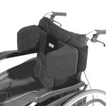 SGTMATCY Lateral Support for Wheelchair Lateral Support Cushion with Adjustable Side Panels for Wheelchairs,Wheelchair Stabilizer Attachment Chair Side Pads,Lateral Foam Wedge for Elderly (Black)