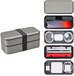 Function 101 BentoStack Tech Accessory and Cable Organizer for Both Travel and Workspace Use - Compatible with Apple Products and Accessories, Space Gray (New Version)