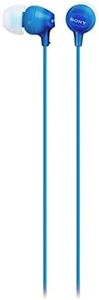 Sony MDR-EX15AP - Cuffie in-ear con microfono, Auricolari in silicone, Blu