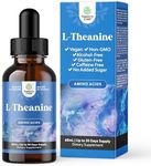 Natures Craft High Absorption L-Theanine Liquid Drops - Nootropic Focus Supplement with L Theanine 200mg Per Serving and Chamomile Extract