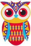 Amazon Brand - Solimo Wooden Owl Key Stand for Wall | 4 Hooks