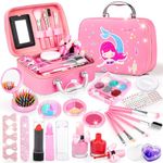 INSPIMYST Pretend Makeup Sets For Girls, Non-Toxic Kids Makeup Kit Toys, Washable Makeup Set For Children, Little Girl Christmas Birthday Gifts Set For Age 3-12 Year Old