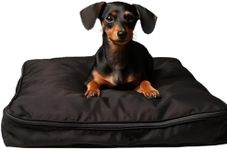 SELUGOVE Dog Bed Covers 53L × 43W × 5H Inch Washable Black Thickened Waterproof Oxford Fabric with Handles and Zipper Reusable Dog Bed Liner Cover for Large 110-125 Lbs Dog