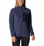 Columbia Womens W Outdoor Tracks Full Zip Fleece Jacket, Nocturnal, Dark Nocturnal, S