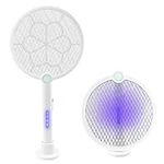 Newthinking Electric Fly Swatter USB Rechargeable, Electric Fly Swatter Bug Zapper with UV LED, Foldable Mosquito Fly Swatter Racket Killer for Home Indoor and Outdoor