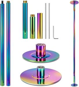 VIVOHOME Professional Dancing Pole, Portable Spinning Static Dance Pole Kit