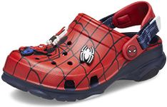 Crocs Unisex-Child Classic All-Terrain Spiderman Clogs, Navy, 2 US Little Kid