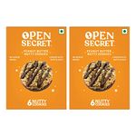 Open Secret Peanut Butter Story Box |2 Healthy Peanut Butter Story Box|Peanuts & Chocolate- All at Once|Family Snacks Biscuit|No Added Maida|12 Cookies (6 Cookies Per Box) - 75 Gm