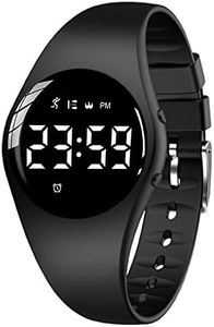 Digital Activity Tracker Watch, Water Resistant Non-Bluetooth LED Fitness Tracker Watch Calorie, Distance, Step Count, Alarm, Stopwatch Rechargeable Smart Watch for Kids Adults No APP Needed