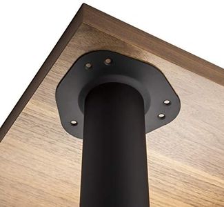 Set de 4 x SOTECH Pieds de Table/Hauteur 710 mm/Hauteur Réglable/Ø 60 mm/NOIR/Capacité de Charge jusqu'à