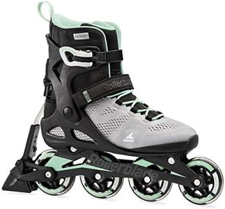 Rollerblade Macroblade 80 ABT Women's Adult Fitness Inline Skate, Glacier Grey/Mint, Performance Inline Skates