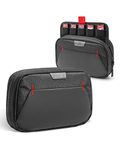 tomtoc Switch Game Bag with 2 Cardboards (40 Cartridge Slots) for Nintendo Switch (OLED/Lite) Game Cards, Portable Slim Soft Case with Large Capacity for Switch Joy-con Strap, Charger