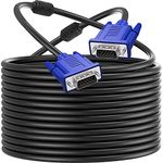 PASOW VGA to VGA Monitor Cable HD15 Male to Male for TV Computer Projector (50 Feet)