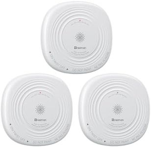 Heiman 10-Year Sealed Battery Smoke Detector with EOL Alert, Photoelectric Smoke Alarm, ETL Listed to UL 217 10th Ed., for Bedroom, Living Room, Hallway& Basement, 3-Pack