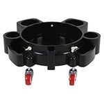 Rolling Bucket Dolly, Black Car Wash Detailing Bucket Dolly with 5 Rolling Swivel Casters, 2 Locking Casters, Bucket Dolly for Car Washing, Detailing, Garage & More