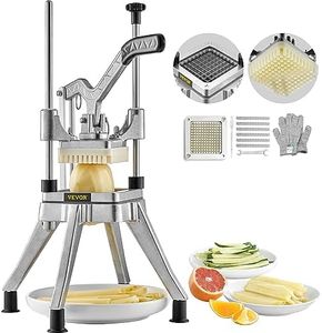 Tumopu Commercial Vegetable Fruit Chopper 1/4" Blade Heavy Duty Professional Food Dicer Kattex French Fry Cutter Onion Slicer Stainless Steel for Tomato Peppers Potato Mushroom