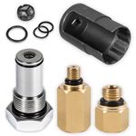 Bonbo 6.0 IPR Valve Socket with Seal Kit & 6.0 High Pressure Oil Pump IPR Valve Air Test Fitting Tool & Oil Rail Adapters for 6.0L Powerstroke Diesel Engine