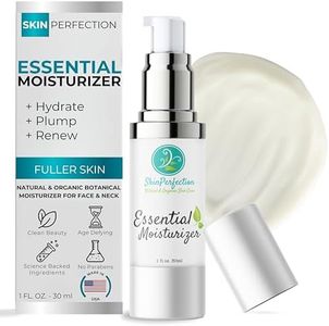 Skin Perfection Essential Moisturizer Made with Organic Ingredients to Hydrate, Minimize Fine Lines, Increase Elasticity, Renew Fullness Clean Beauty for Day 1 Oz