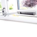 BeeGo Window restrictor - 1 Pc Self Adhesive Baby proofing Window Lock for upvc Window, Wooden, Metal, Aluminum Frames, No Tools or Drilling Window Safety Locks, Easy to Install, Grey