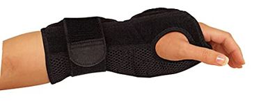 Mueller Sports Medicine Night Support Wrist Brace, Black, Size Measure Around Wrist 5.75 - 9 Inches