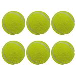 Big Game Hunters Dog balls - Indestructible Dog ball - Dog Tennis Balls - 6 Pack Yellow Balls For Dogs - Interactive Dog ball - Puppy ball - Puppy Teething ball Dogs