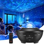 Star Projector, Joycabin Galaxy Projector LED Ocean Wave Night Light with Bluetooth Speaker, Remote Control Color Changing Star Sky Projector Lamp for Kid Adult Decor Party Home Theatre,Black