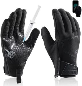 TAILI A7 Cut Resistant Work Gloves Men Gardening Gloves, Level 3 Needlestick Resistant, Level 5 Puncture Resistant Safety Gloves Grip Enhanced, Breathable Touchscreen Tactical Gloves, Black, Large (L)