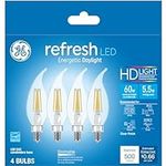 GE Refresh LED Light Bulbs, 60W, Da