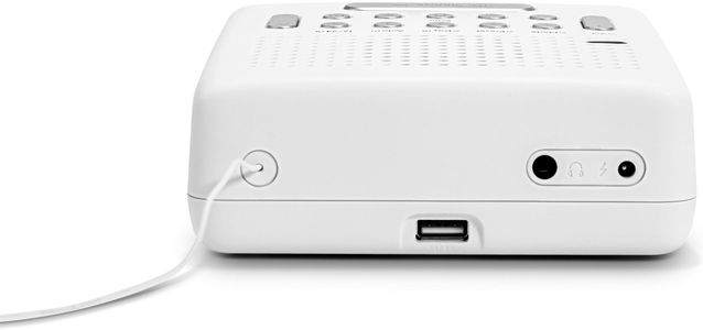 Roberts Digital Clock Radio FM/DAB/DAB+ – Large LCD Display, White