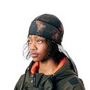 Epic Verse Durag for Waves & Locs – Stretchable Long Tail Polyester Headwrap for Men & Women, Hip-Hop Streetwear Style, Gift-Ready (Ember Night)